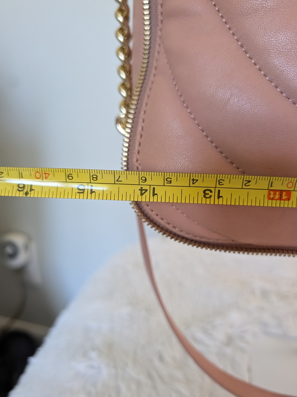 Henri Bendel No. 7 Pink Lambskin Quilted Tote - Picture 12 of 16
